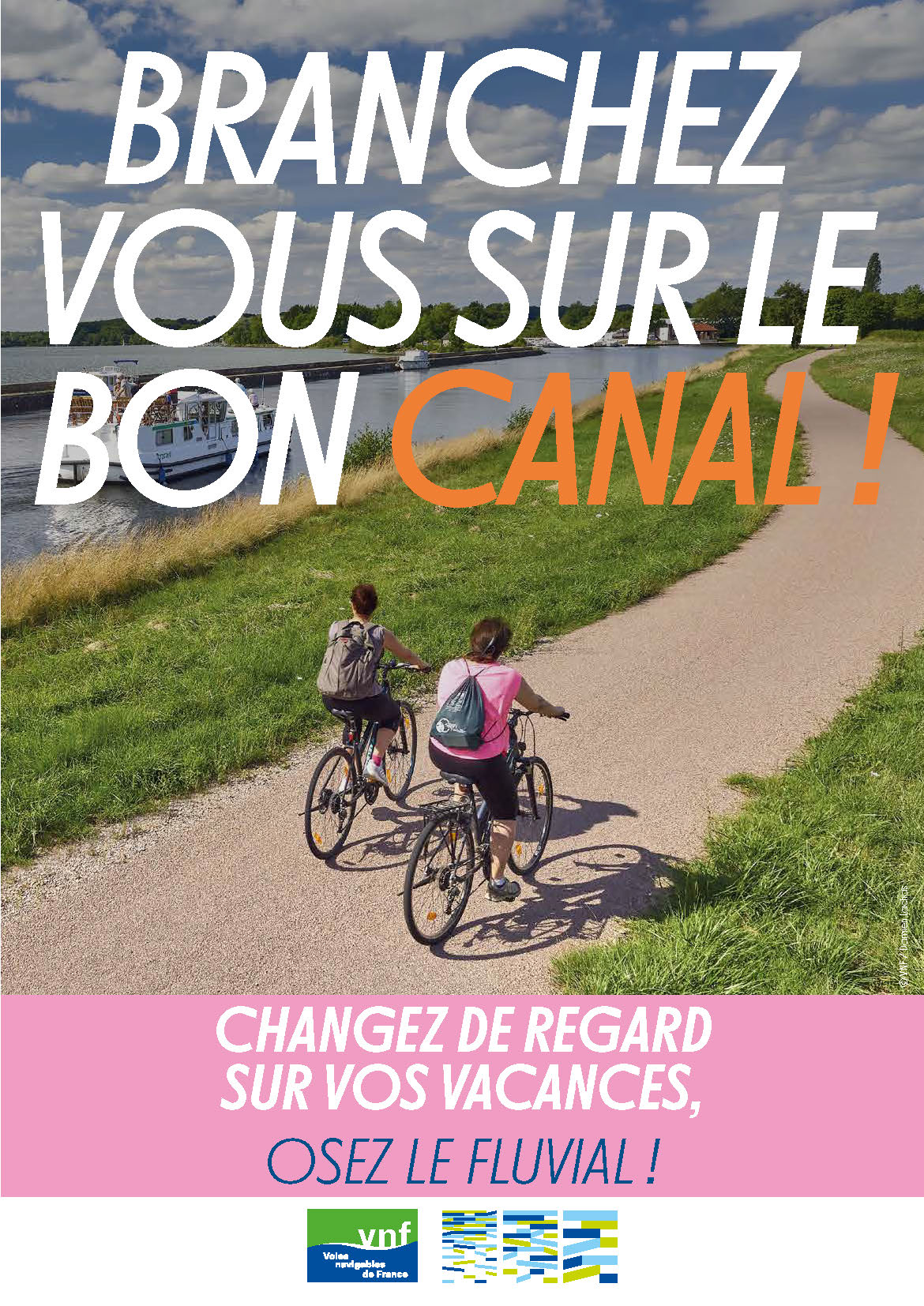 Campagne Instagram VNF Osez-le-Fluvial ! : branchez-vous sur le bon canal.