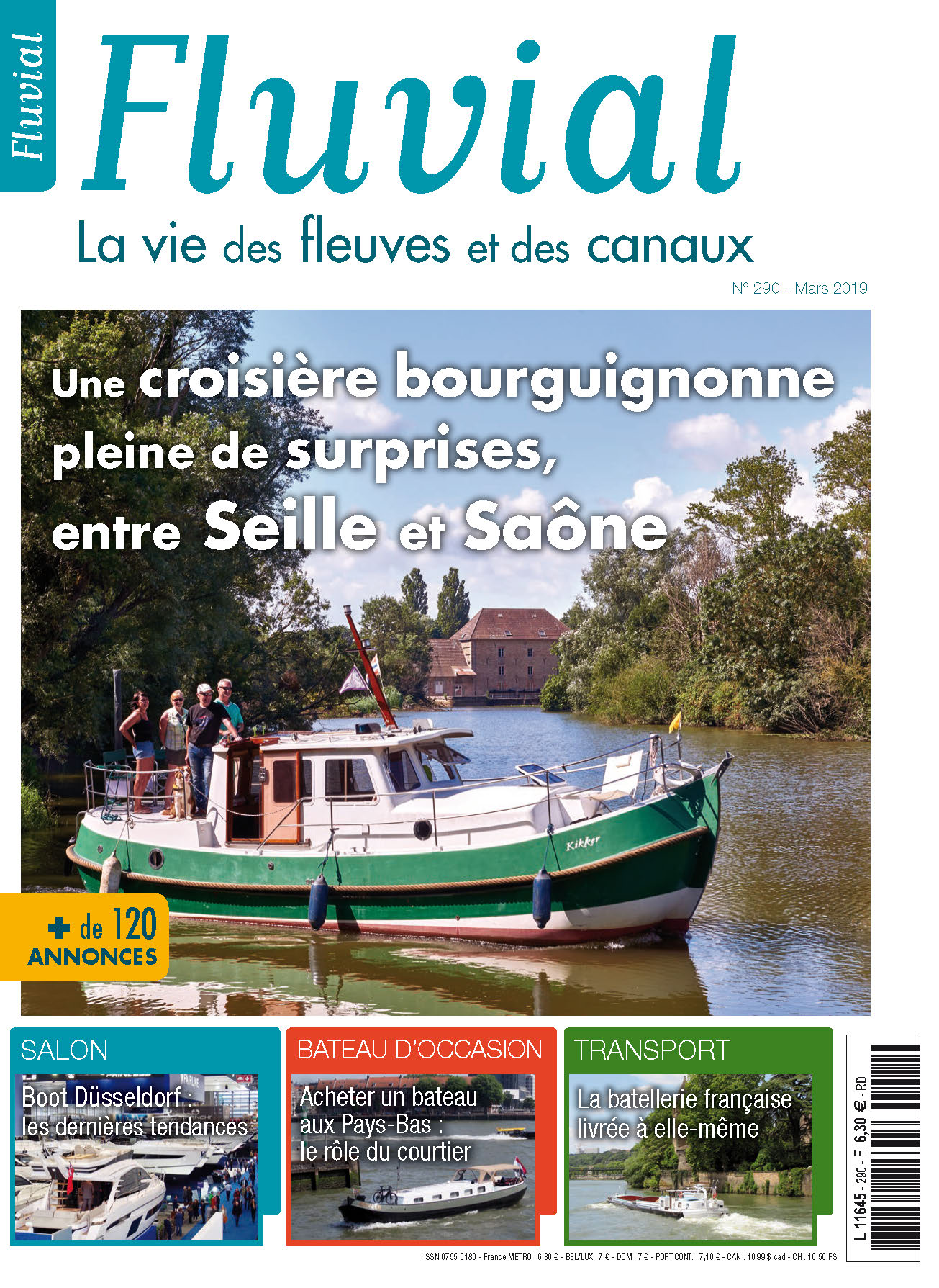 Magazine Fluvial n°290, Couverture