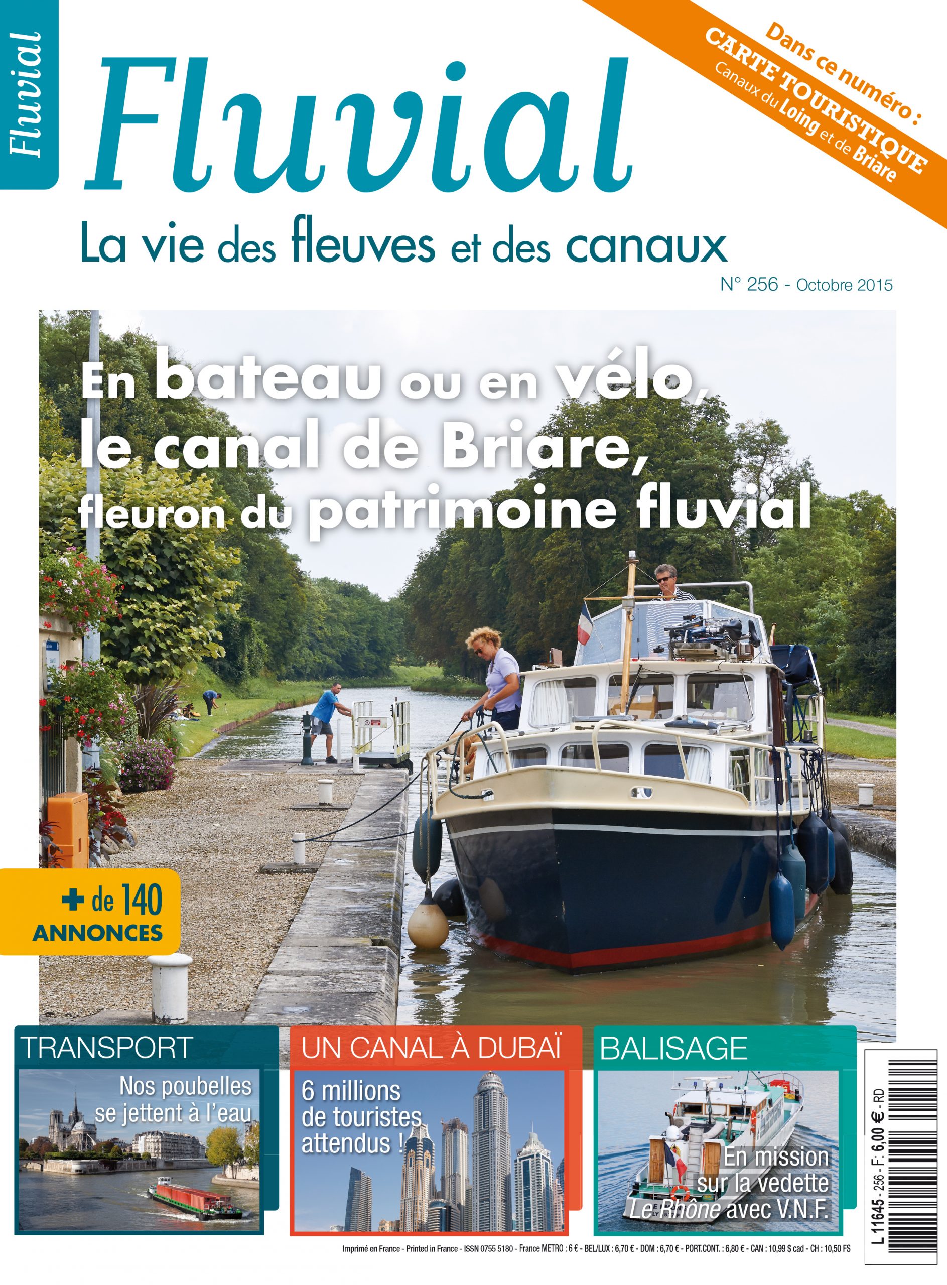 Magazine Fluvial n°256, Couverture