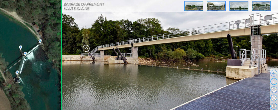 Le Barrage d’Apremont sur la Saône