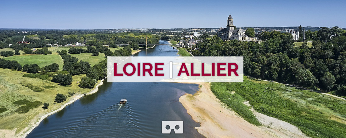 La Loire à 360° vue du ciel