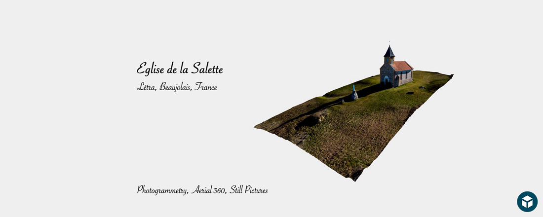 Eglise de la Salette, Beaujolais | Photogrammétrie et 360°