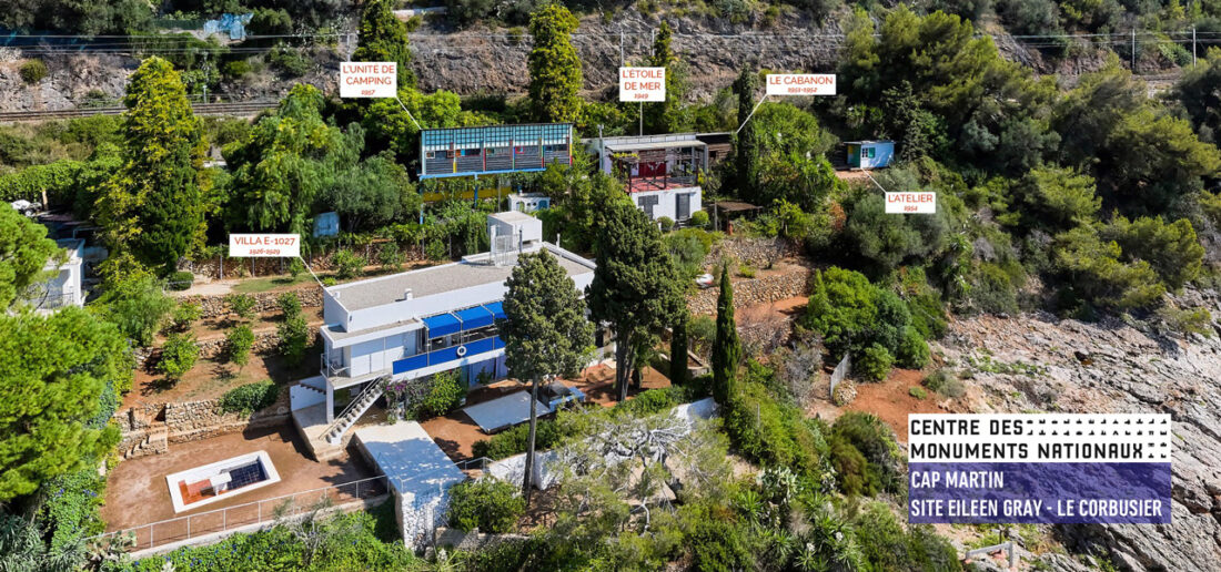 Visite virtuelle 360: Cap Martin, Eileen Gray et Le Corbusier. Centre Monuments Nationaux