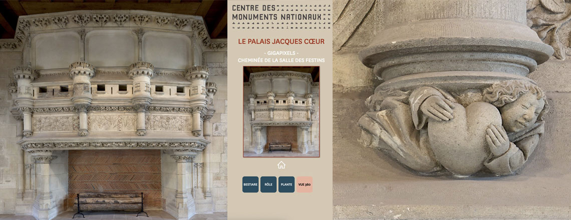 GigaPixel de la Cheminée du Palais Jacques Cœur